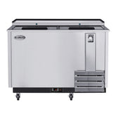 50 in. Commercial Bottle Cooler in Stainless-Steel with Built-In Opener, ETL Listed, 14 cu. ft. (KM-BOC50-SS)